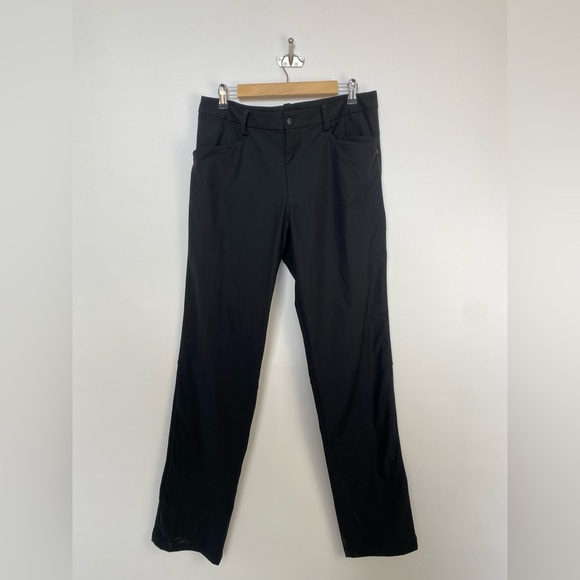 Lululemon Mens ABC Pant Classic Fit Size 36 Black Trousers 33”‎ inseam - Picture 4 of 16